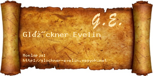 Glöckner Evelin névjegykártya
